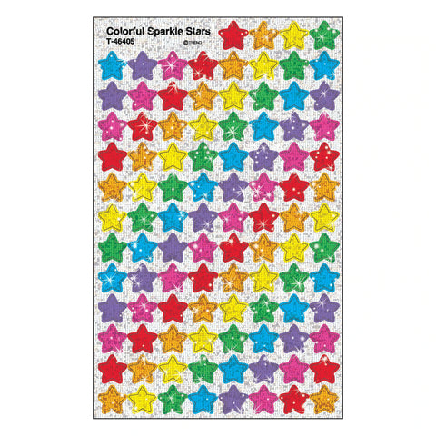 Trend Colorful Stars Super Shapes Stickers – Sparkle (T46405)