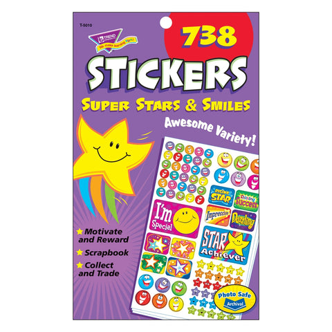 Trend Super Stars & Smiles Sticker Pad (T5010)