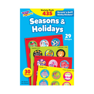 Trend Seasons & Holidays Scratch 'n Sniff Stinky Stickers Variety Pack (T580)