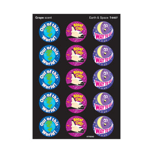 Trend Earth & Space Scratch 'n Stiff STINKY Stickers®, Grape Scent (T6407)