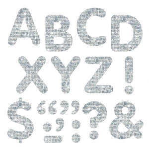 Trend Silver Sparkle 2-Inch Letters & Marks STICK-EZE® Stick-On Letters (T78303)