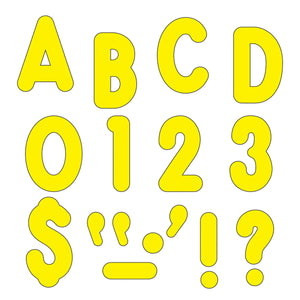 Trend Yellow 7-Inch Billboard Uppercase (English/Spanish) Ready Letters (T79414)