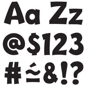 Trend Black 4-Inch Playful Uppercase/Lowercase Combo Pack (English/Spanish) Ready Letters® (T 79741)