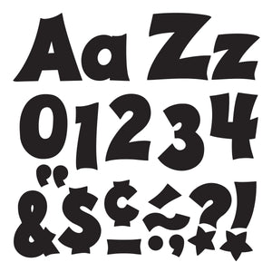 Trend Black 4-Inch Friendly Uppercase / Lowercase Combo Pack (English/Spanish) Ready Letters (T79802)