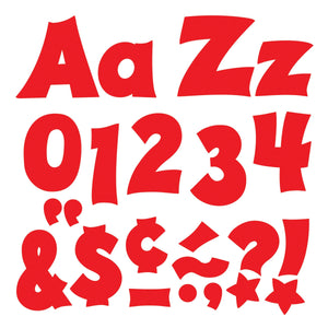 Trend Red 4-Inch Friendly Uppercase / Lowercase Combo Pack (English/Spanish) Ready Letters (T79803)