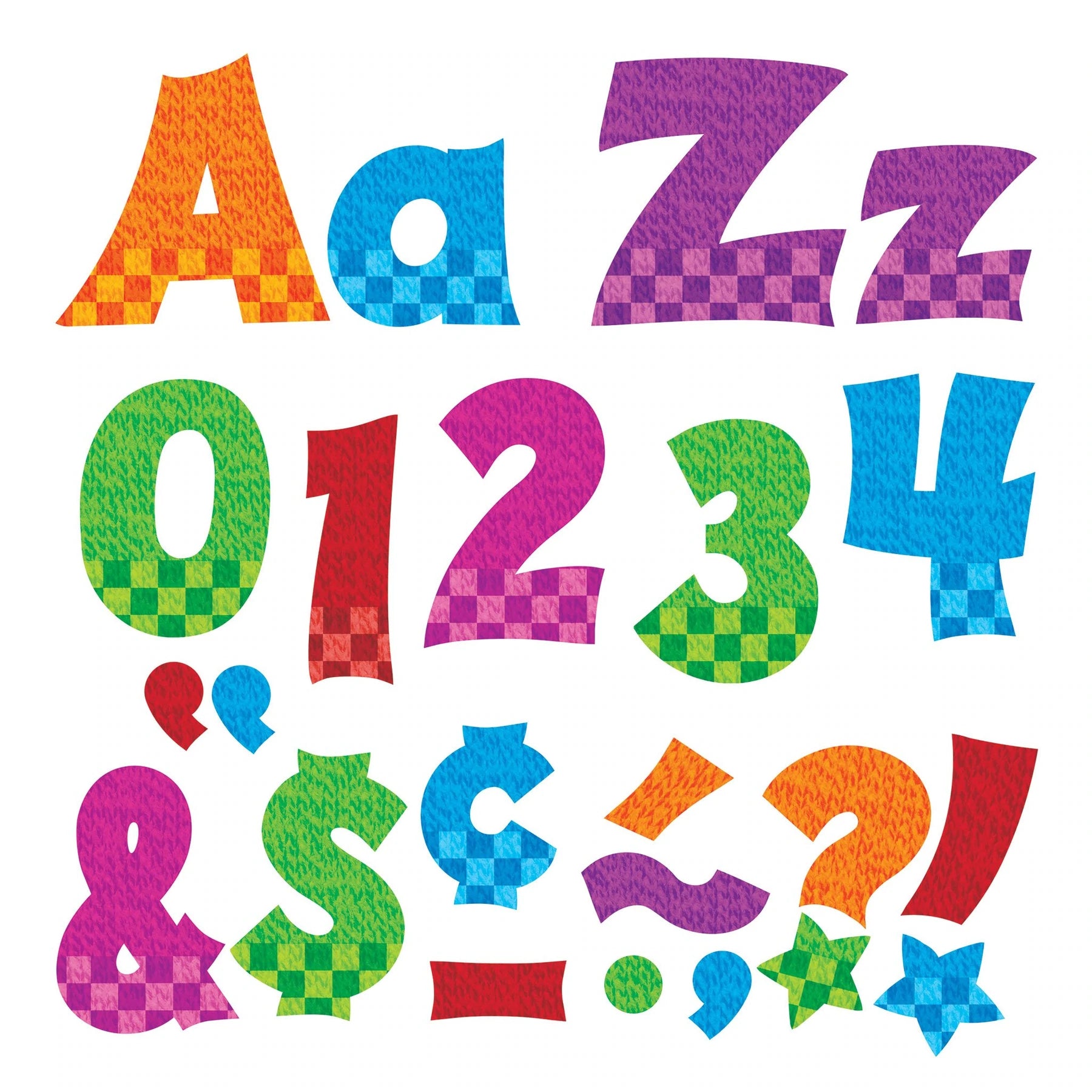 Trend Snazzy 4-Inch Friendly Uppercase / Lowercase Combo Pack (English/Spanish) Ready Letters (T79841)
