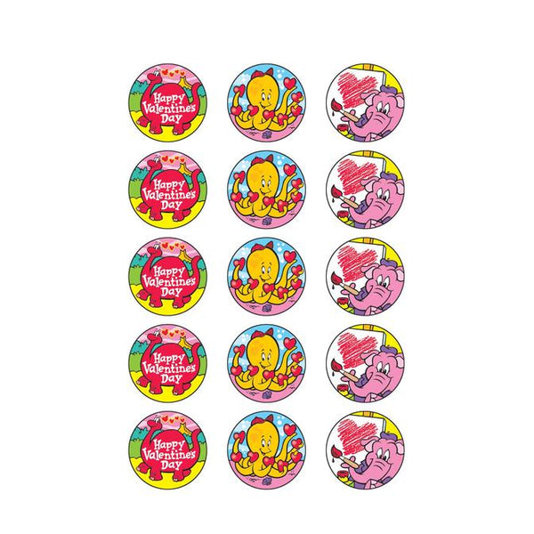 Trend Stinky Stickers Scratch and Sniff -Chocolate Cherry Scent Valentines Day (T83406)