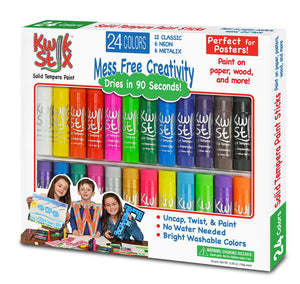 The Pencil Grip Kwik Stix Solid Tempera Paint Combo Pack, Set of 24 (T –  Ramrock School & Office Supplies
