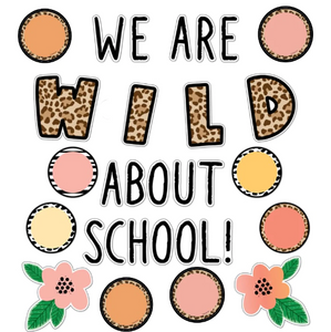 Carson Dellosa Schoolgirl We Are Wild About School Bulletin Board Set (CD 110537)