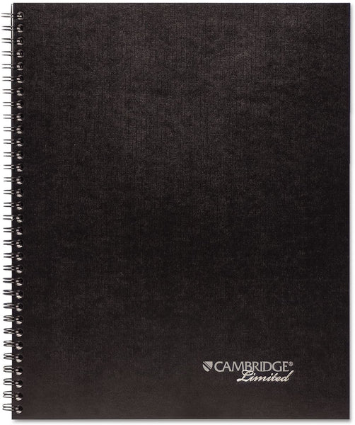 Set of 2 Cambridge Limited Action Planner Business Notebook, 11” x 8 1/4”, 80 Sheets, Black (0634201)