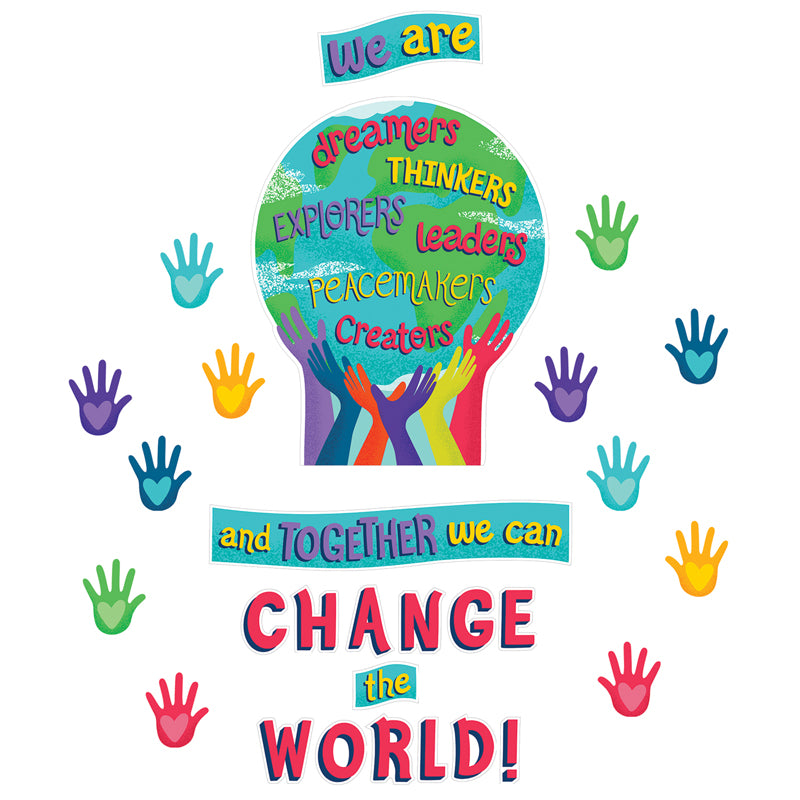 Carson Dellosa Together We Can Change the World Bulletin Board Set (CD 110488)