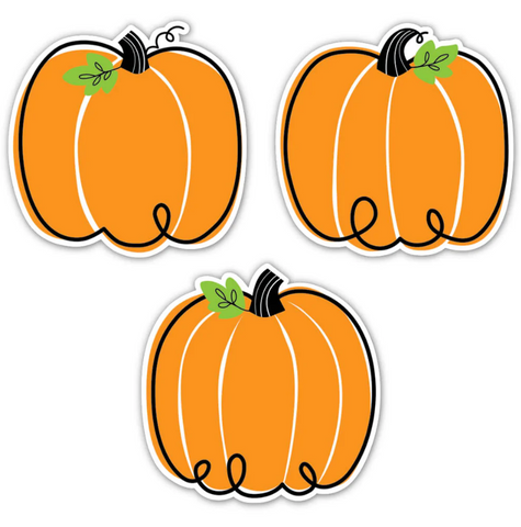 Creative Teaching Doodle Pumpkins 6" Cut-Out, 36 Count (CTP10590)