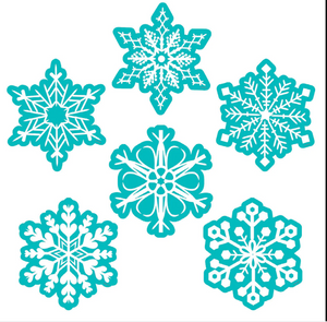 Creative Teaching Snowflakes 6" Designer Cut-Outs (CTP10595)