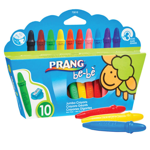 Prang be-bè Jumbo Crayons, Pack of 10 (X 73010)