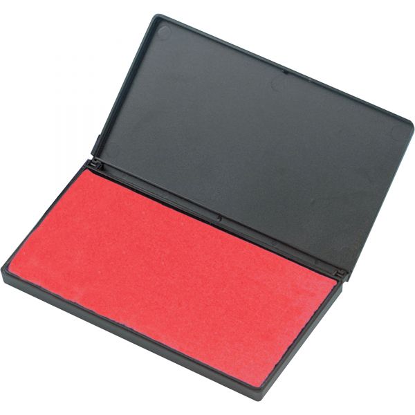 Charles Leonard Nontoxic Foam Stamp Pad, Red or Black