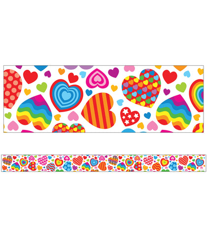 Carson Dellosa Groovy Hearts Straight Borders (CD 3336)