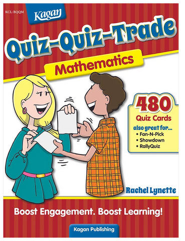 Kagan Quiz-Quiz-Trade: Mathematics, Grades 2-6, 480 Cards (BQQMM)