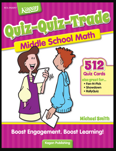 Kagan Quiz-Quiz-Trade: Middle School Math. Level 2, 512 Cards (BQQMM2)