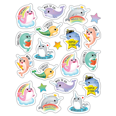 Teacher Created Nawwhals Stickers, 120 Count (TCR 8198)