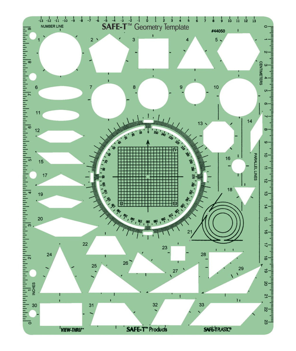 Learning Resources SAFE-T Geometry Template (44050) – Ramrock School ...