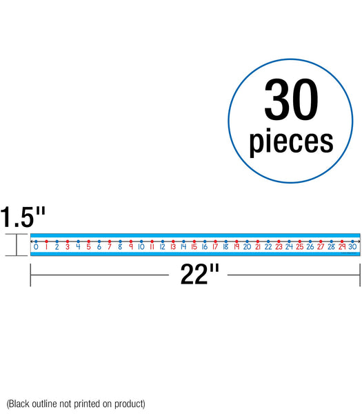 Carson Dellosa Student Number Lines, 0 to 30, 30 Strips (CD 4421)