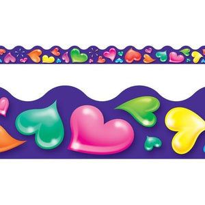 Trend Colorful Hearts Terrific Trimmers Borders 39' (T92312) Valentine's Day