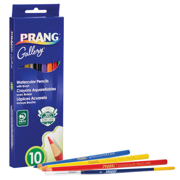 Prang Watercolor Colored Pencils, Pack of 10 (X 23650)