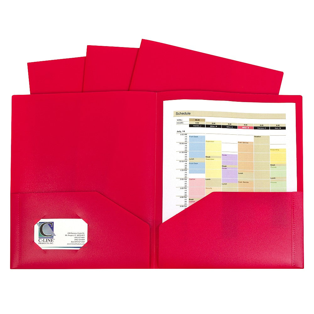Red Color Old R Red 2 Pocket Folder