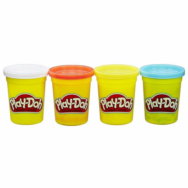 Hasbro Play-Doh 4 Oz Cans, 4 Pack (Assorted Colors)