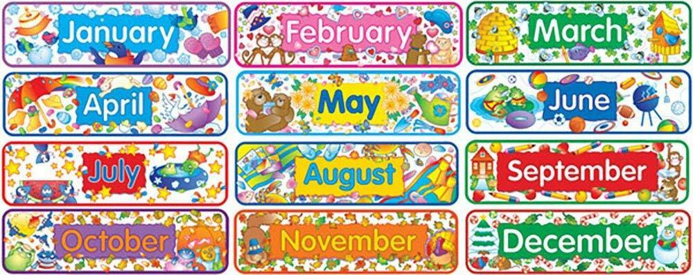 Months of the Year  - 12 Month Tiles (Happy Headlines CTP 0982)