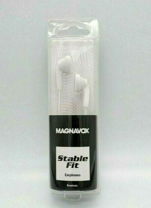 Magnavox Stable Fit Earphones, White (48209)