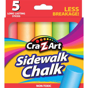 Lot of 13 Cra-Z-Art Sidewalk Chalks, 5 Count Ea., 65 Total Sticks (10811)