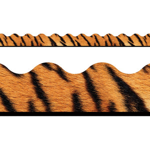 Trend Terrific Trimmers Scalloped Border, Tiger Stripes (T 92310)