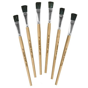 Creativity Street Easel Paint Brushes, 1/2" Flat, 6/Pack (PAC 5941)
