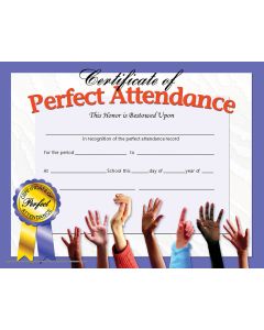 Flipside Certificate of Perfect Attendance (VA613)