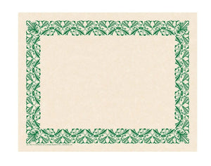 Flipside Art Deco Green Border Paper, 8.5" x 11" - Pack of 50 (VA 917)